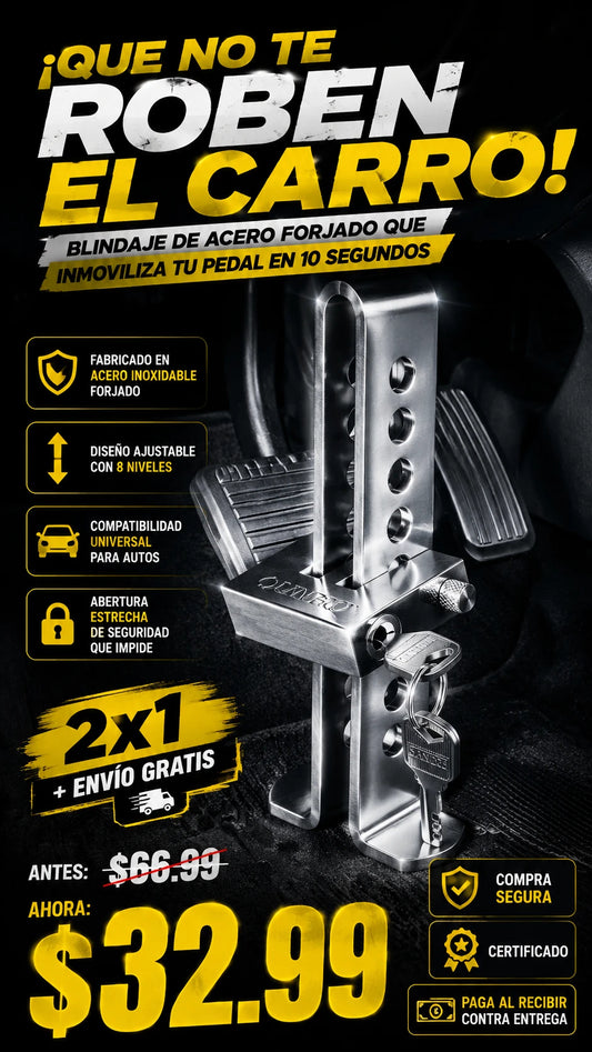 Seguro para pedal vehículos candado