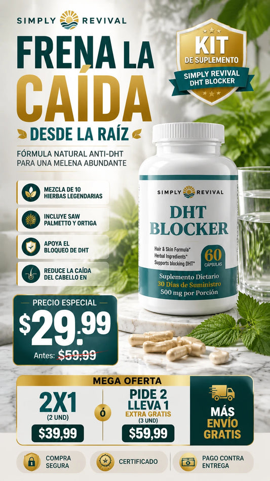 Kit de Suplemento Simply Revival DHT Blocker